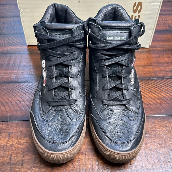 Diesel Claw King Genuine Leather Sneakers 13 - Picture 9 of 10